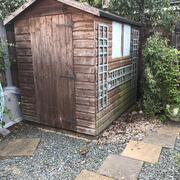 SHED PAINTING BEFORE